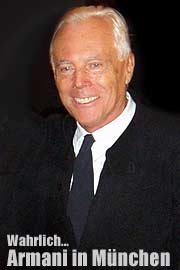 wahrlich.... vom 04.12.2003: Giorgio Armani eröffnet den Emporio Armani